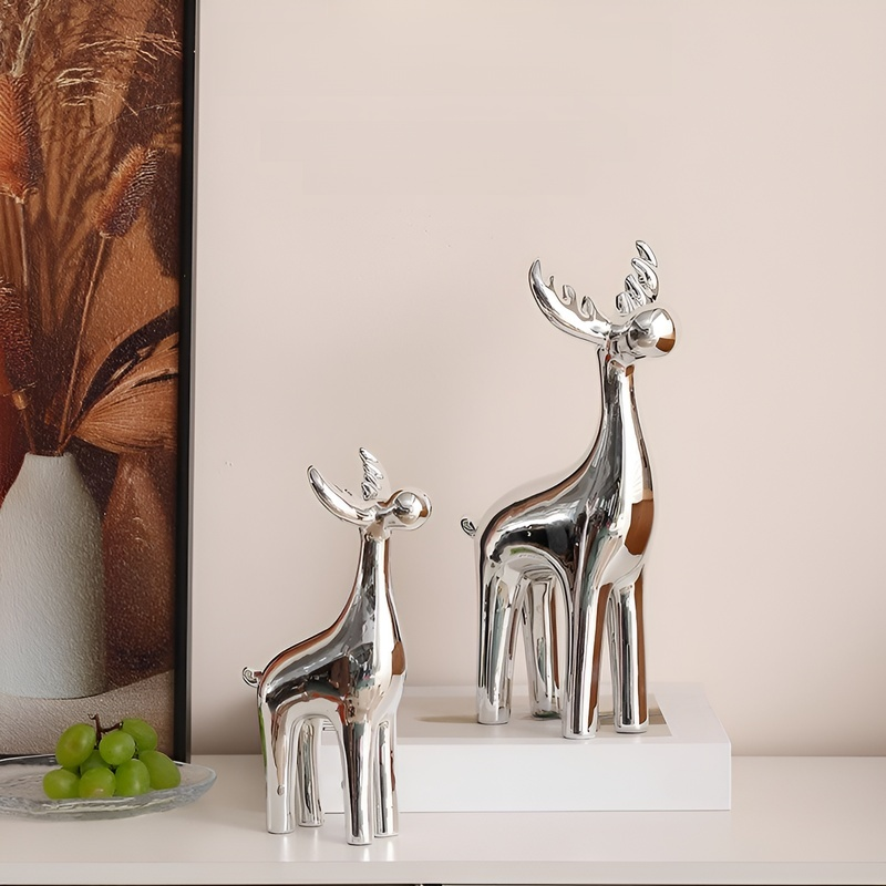 Hochwertige Keramik Hirsch Dekorationsfigur
