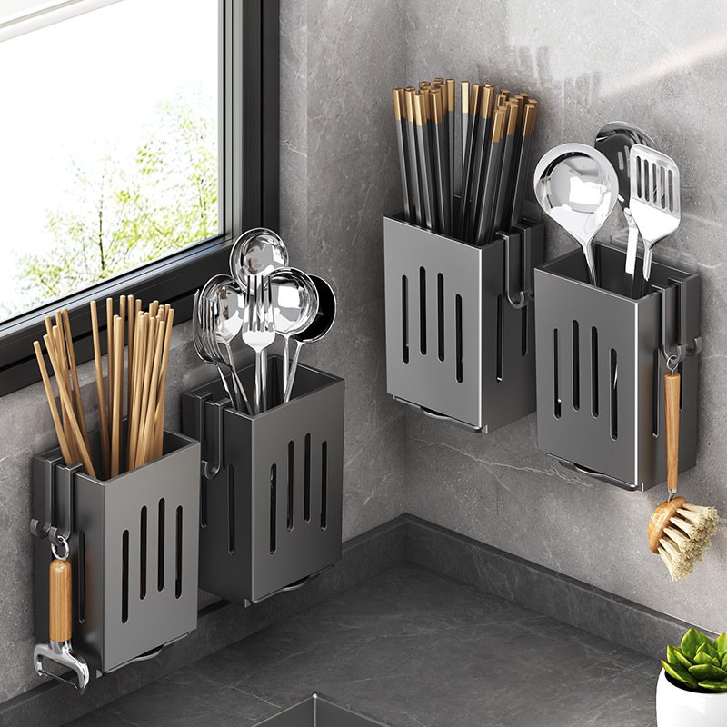 Kitchen wall-mounted chopstick holder