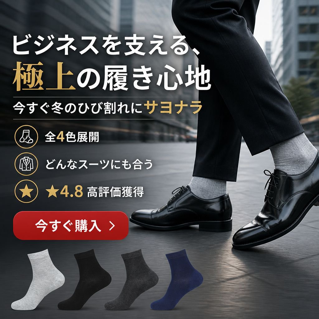 かかとひび割れ防止ソックス