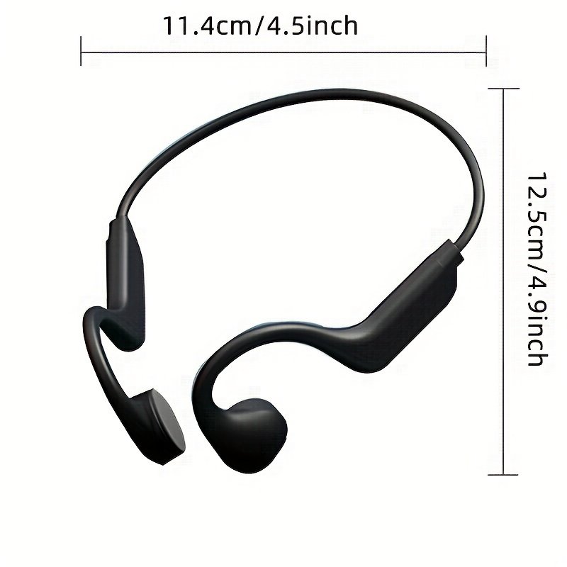 Auriculares inalámbricos de conducción ósea, diseño abierto, sensor dual