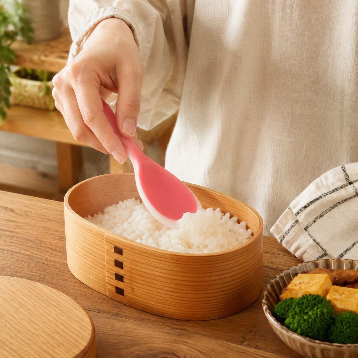 ノンスティックシリコンライススプーン 炊飯器やライススプーンに適用