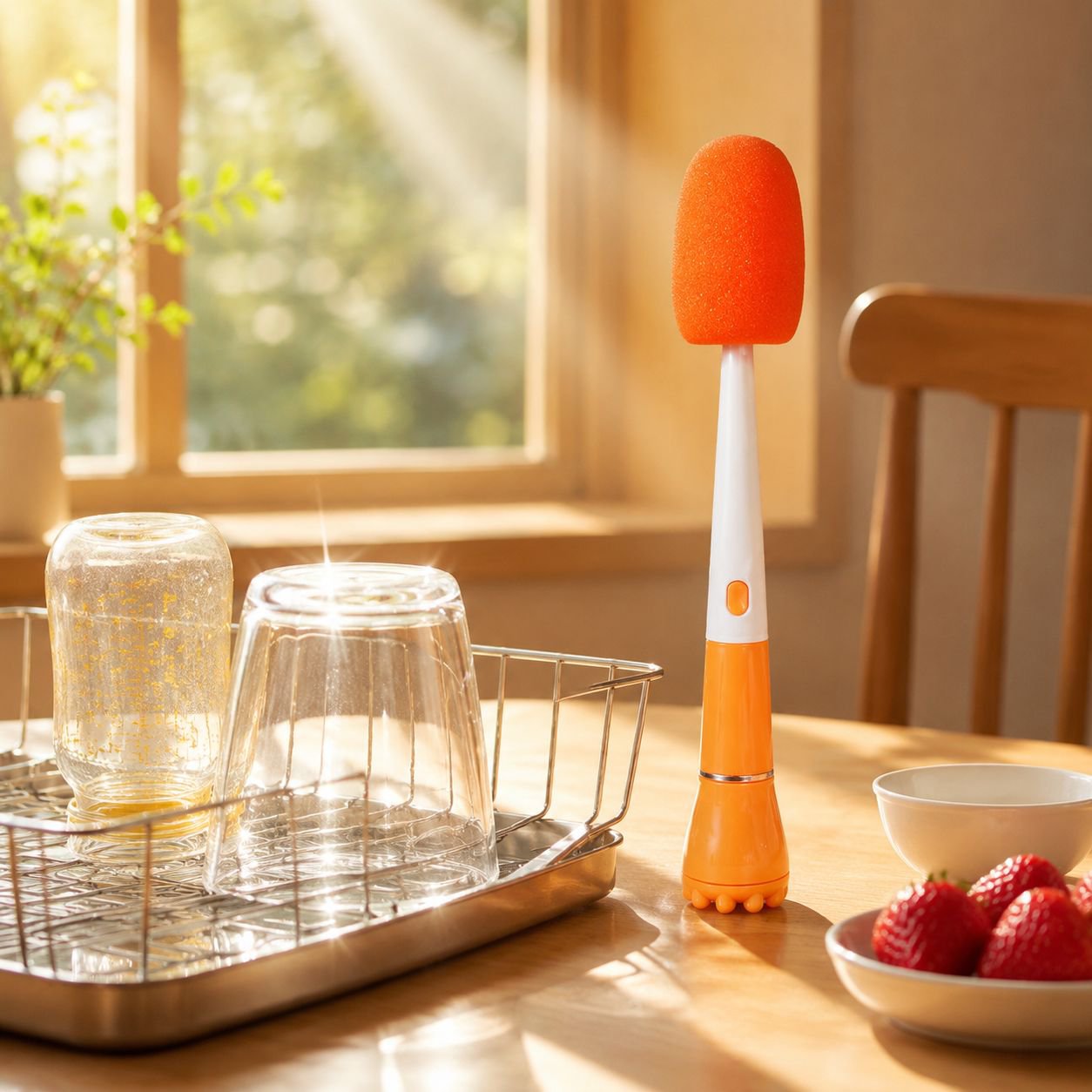 Nettoyage facile des coins difficiles avec brosse spéciale