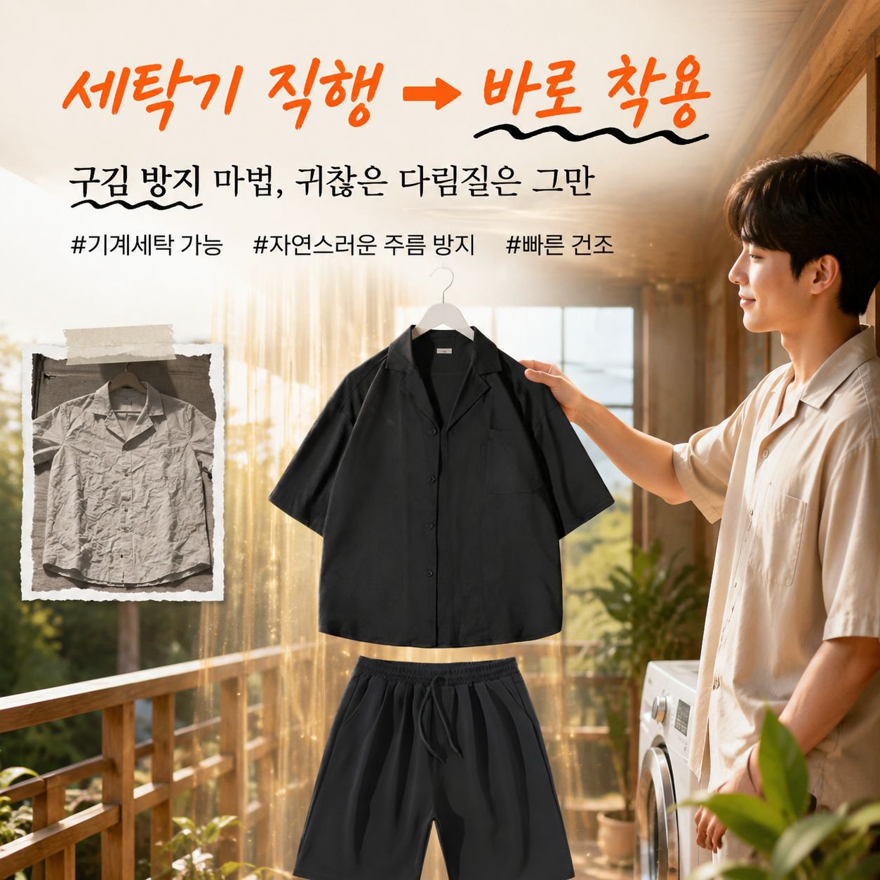한국 스타일 힙한 반팔 수트 남성 세트, 패션 캐주얼 자켓
