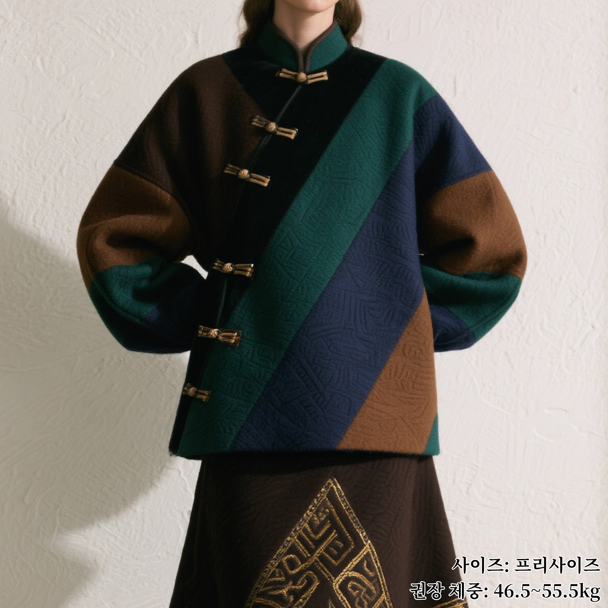 다크톤 자켓 앞면 디테일