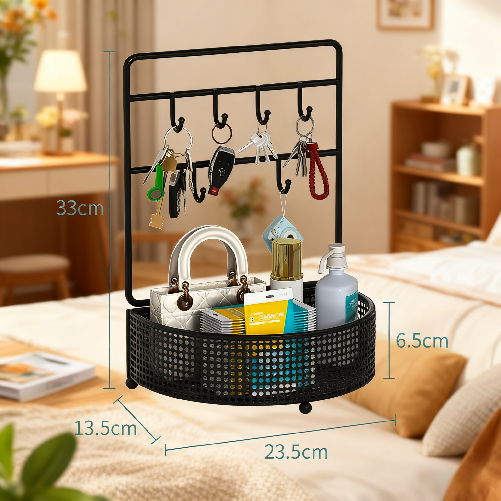 多機能キー収納ラック・玄関シューズキャビネット・壁掛け収納ボックス