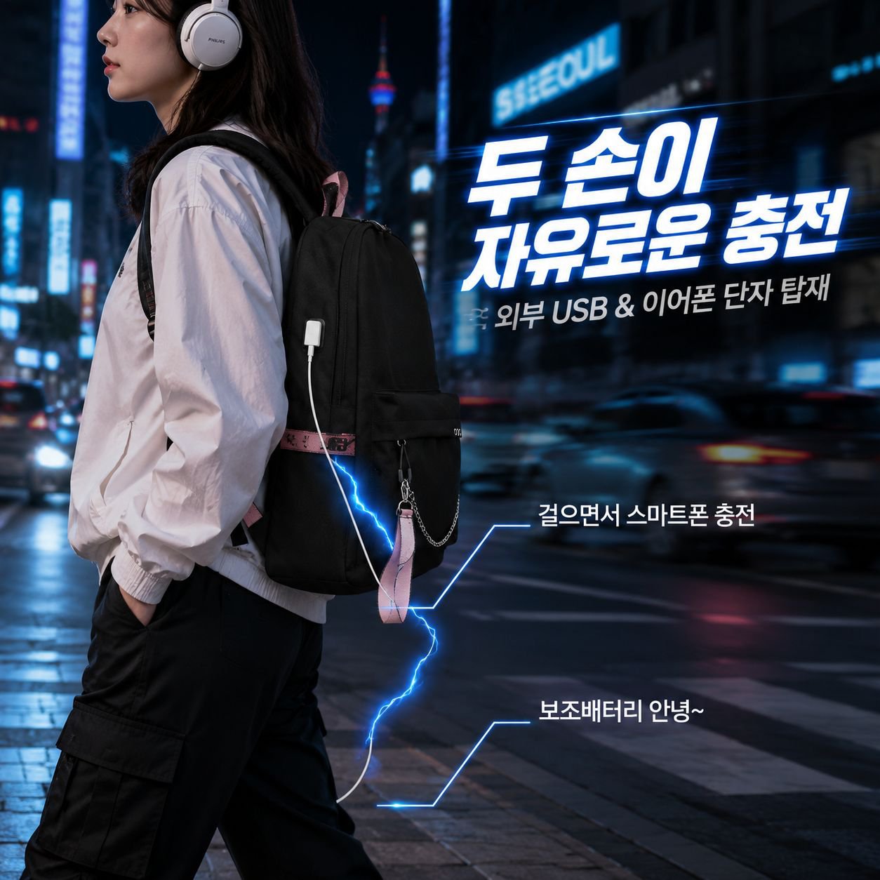 프레피 스타일 옥스포드 백팩, 학생 및 일상용에 적합