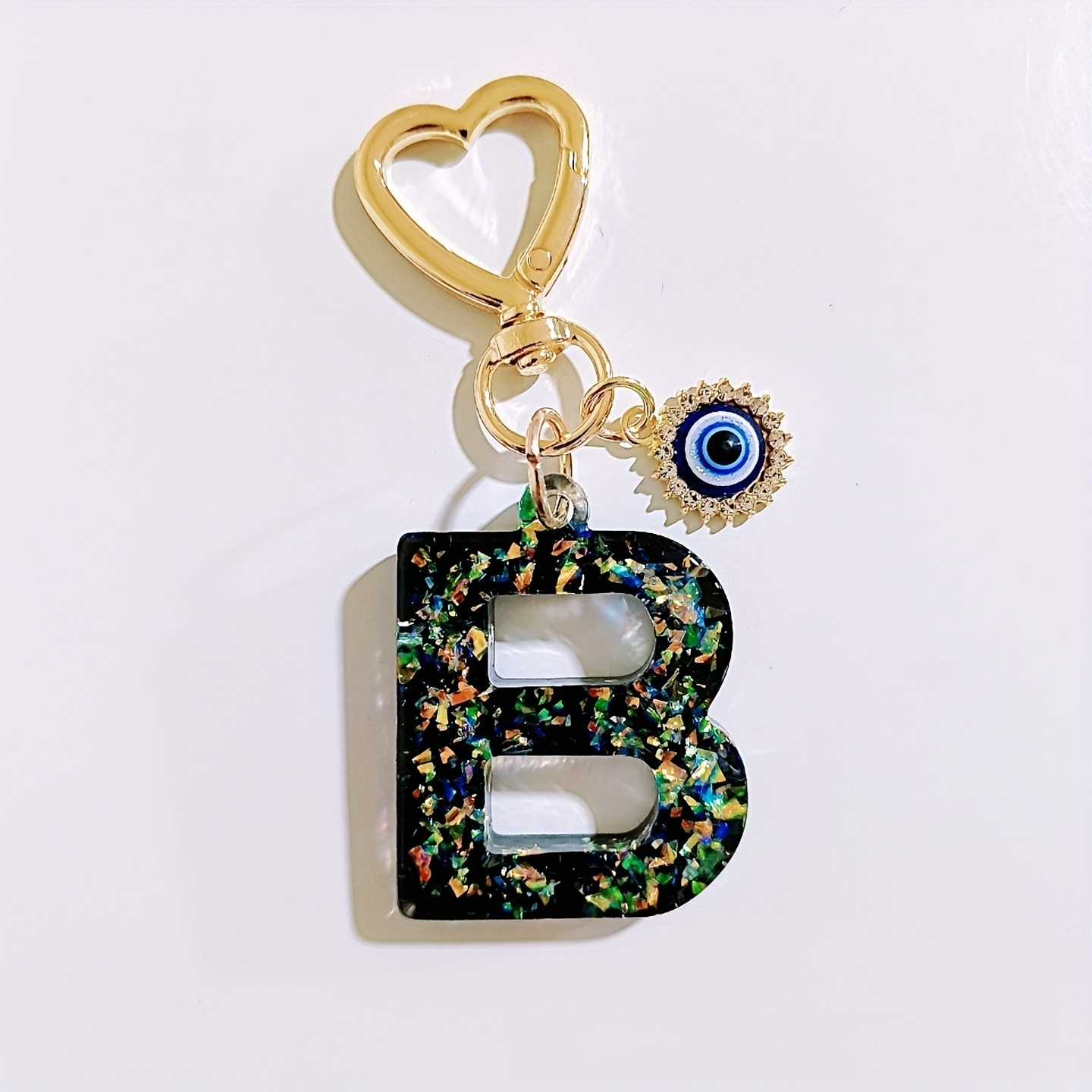 Porte-clés lettre femme, accessoire de mode créatif, décoration de clé porte-bonheur