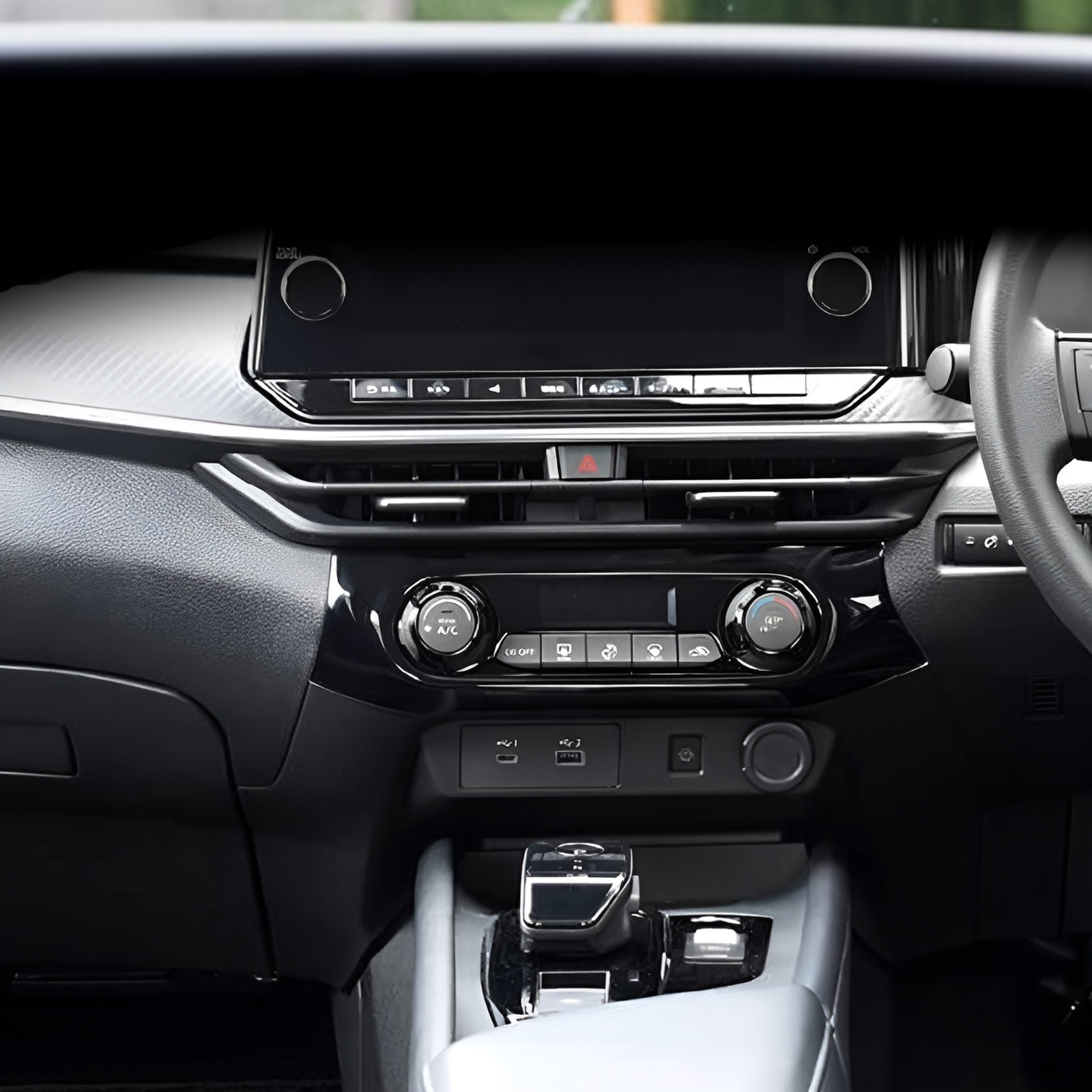 Anwendbar auf 21 Nissan Note E13/AURA Serie Zentralsteuerung Klimaanlage Knopf Rahmen Klimaanlage Sc