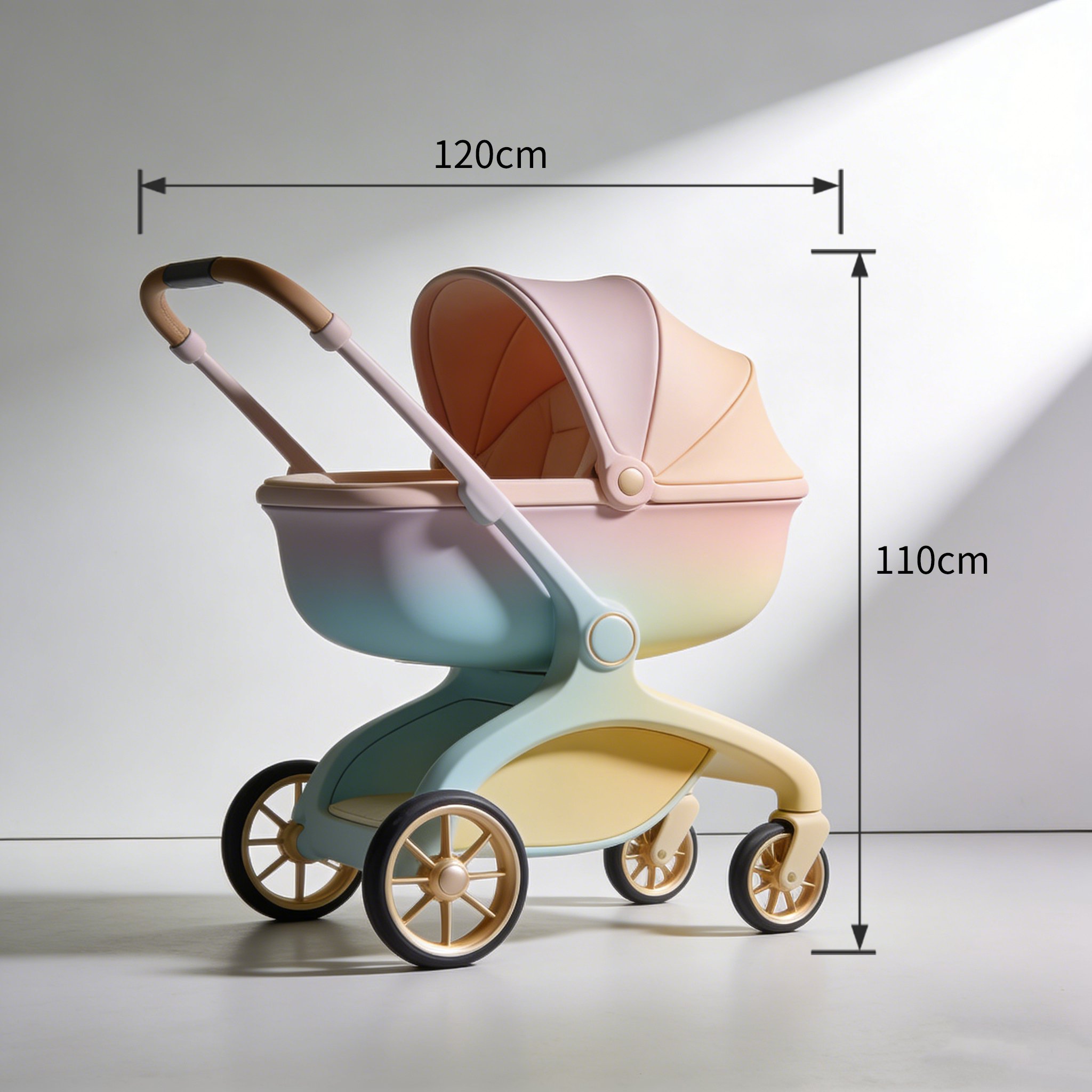 Leichter Kinderwagen mit modernem Design