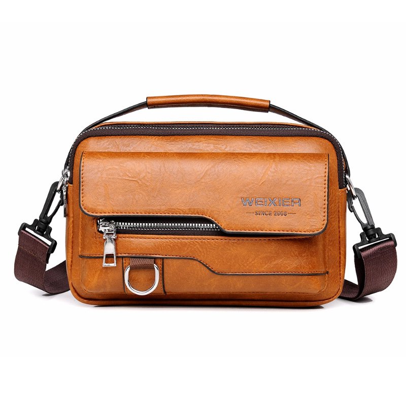 【栃木レザー】メンズ大容量ショルダーバッグ