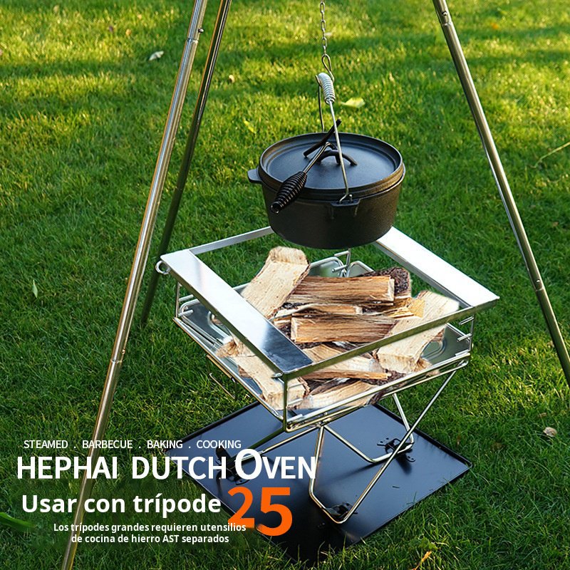 Nueva olla de hierro fundido,  olla para sopa japonesa, pícnic al aire libre, olla colgante con agua