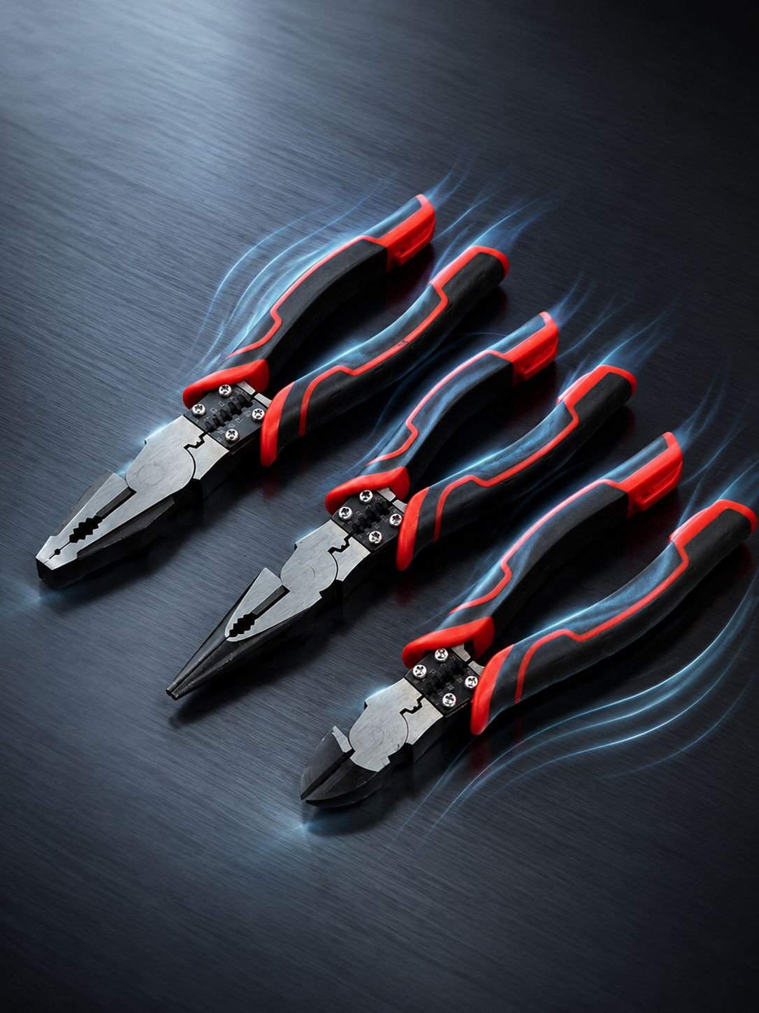 Alicates YTH cortando cables eléctricos