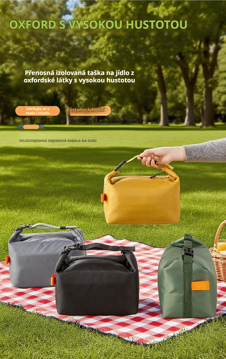 Termoizolační měkký obědový box v moderním designu
