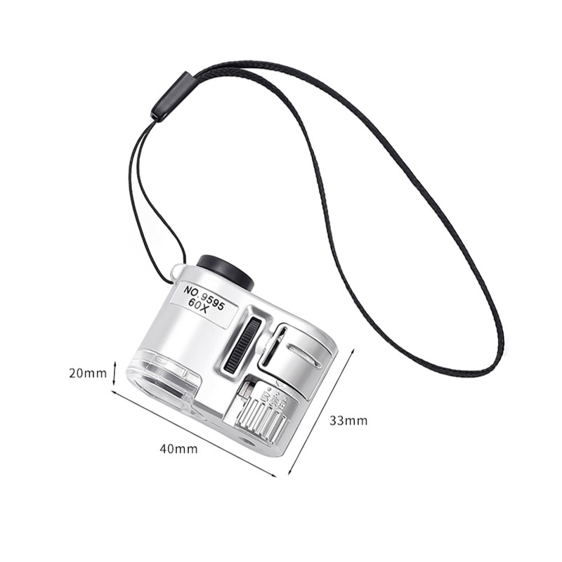 JMY - Portable Light 60x Magnifying Glass