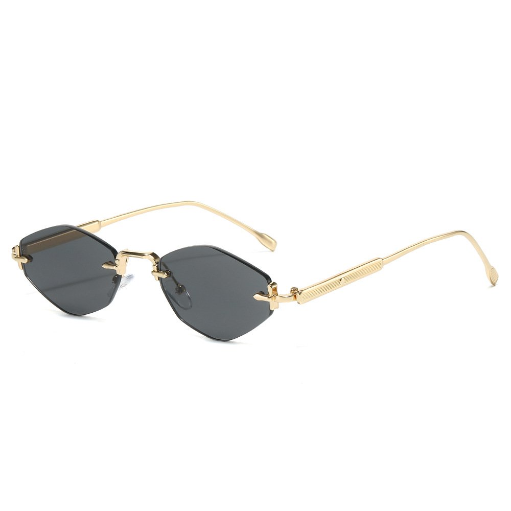 Frameless Fashion Rhombus Sunglasses