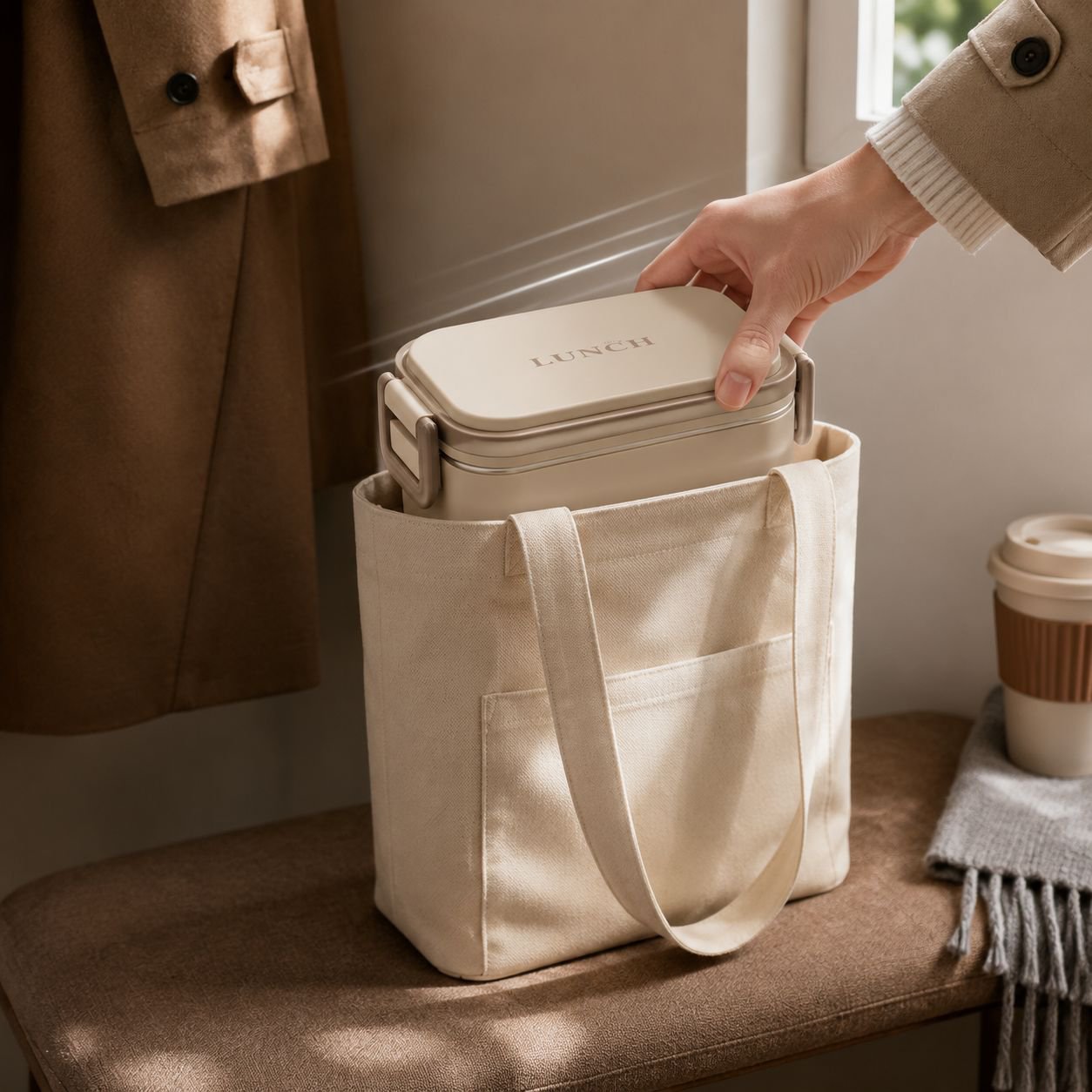Boîte à déjeuner écologique et durable en acier inox