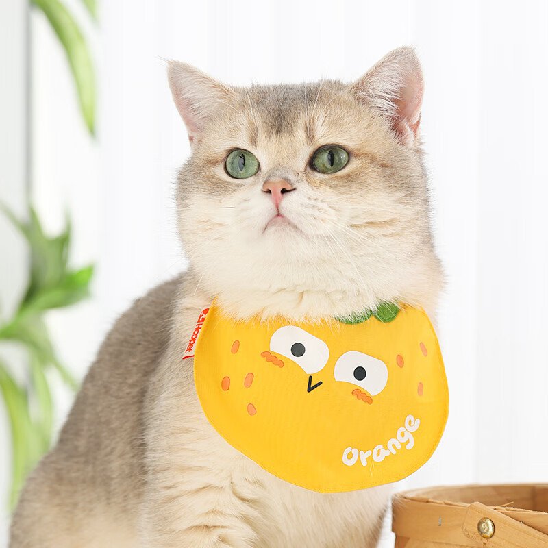 Adjustable Cotton Cat Bandana Collar