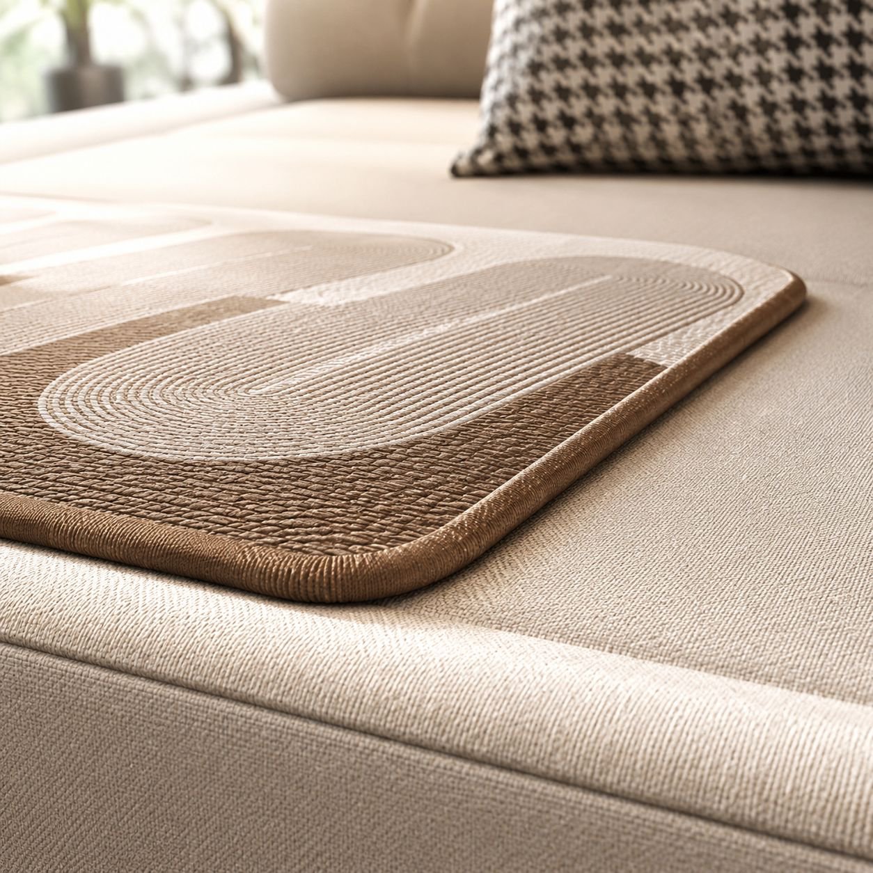 Summer sofa cushion enhancing living room decor