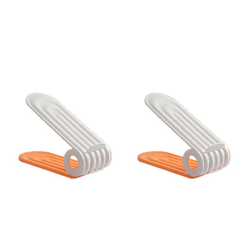 Étagère à chaussures double pliable, réglable et gain de place à plusieurs niveaux