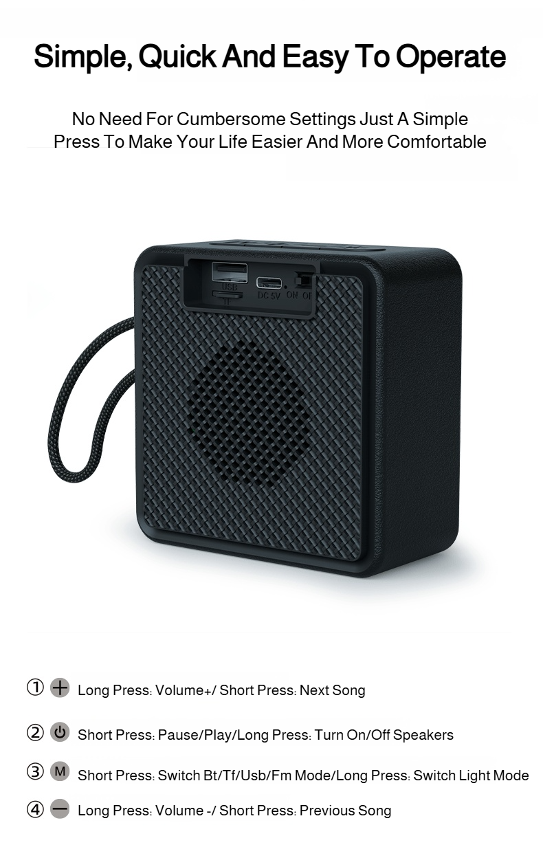Wireless speaker with stylish modern look