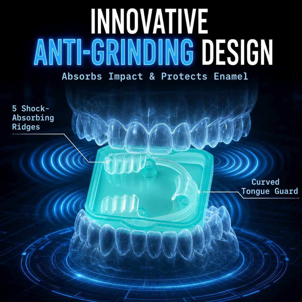 Adult Night Anti-Grinding Mouth Guard Ultra-Thin Sleep Dental Protector