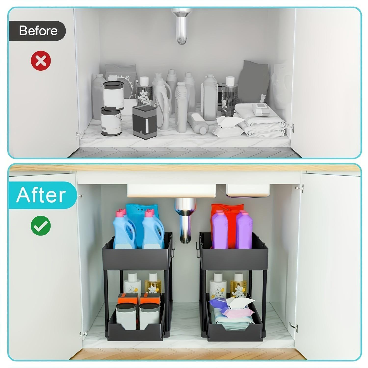 Two-Tier Pull-Out Under-Sink Organiser