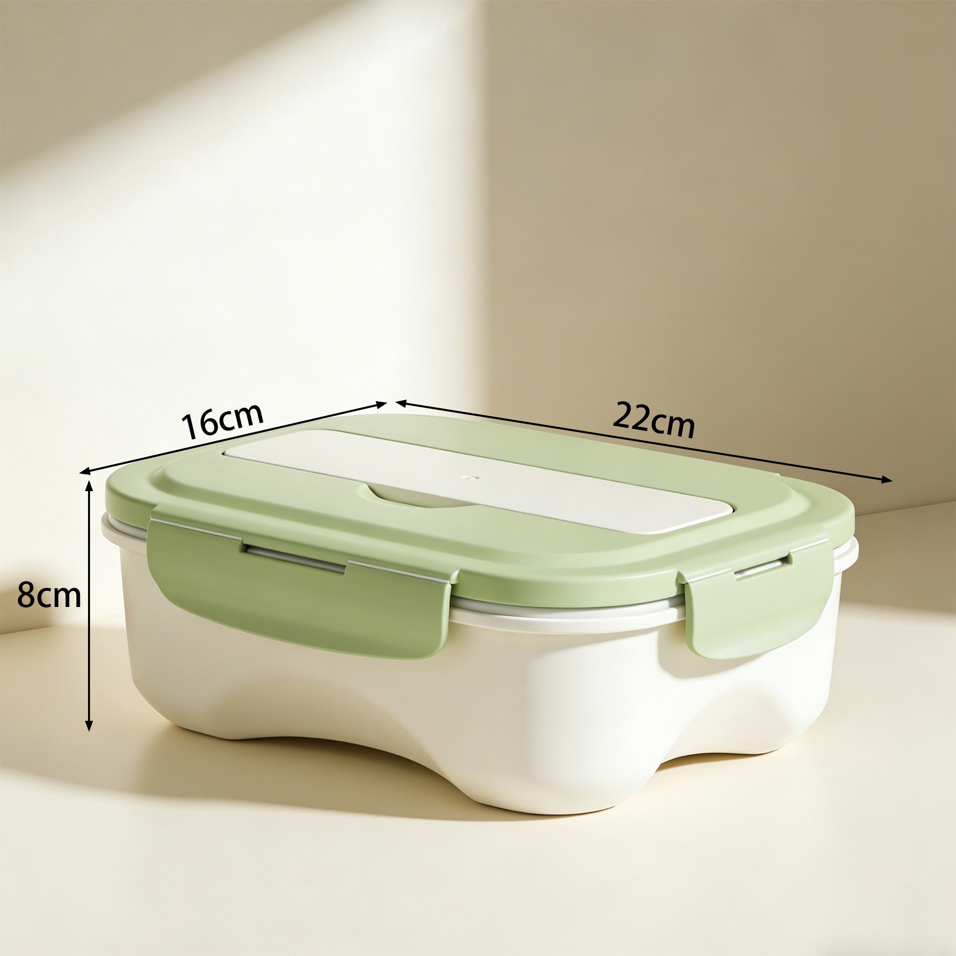 주방용 밀폐용기 2개 세트 전체 모습