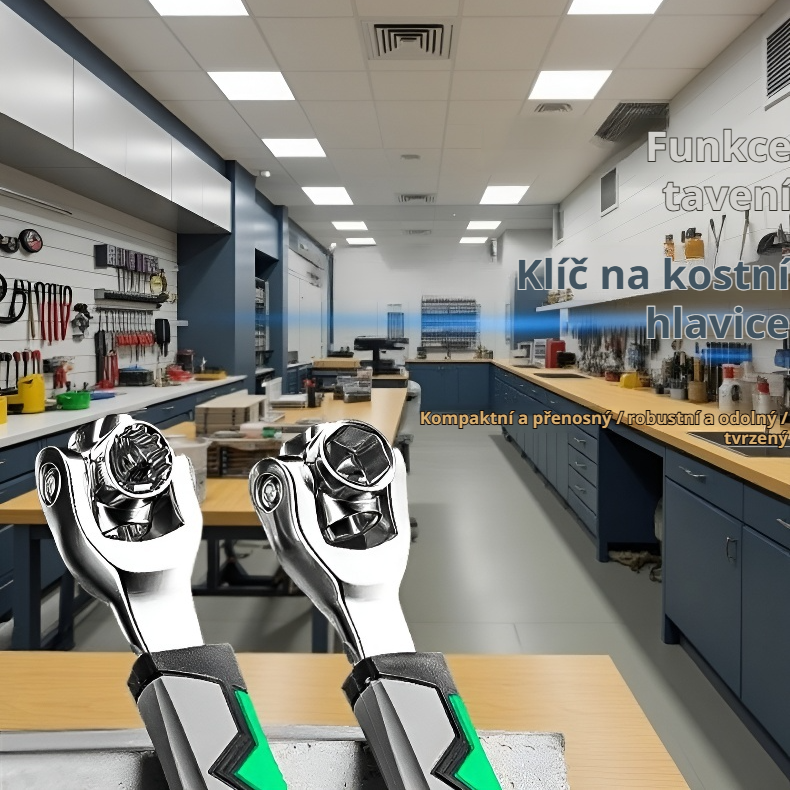 Odolný klíč na šrouby s květinovým vzorem