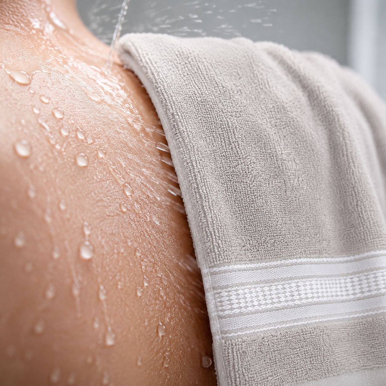 JMY-Soft high-density absorbent pure cotton towel close-up texture
