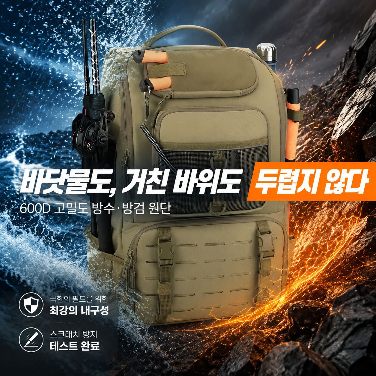 신상 다기능 접이식 대용량 낚시 백팩