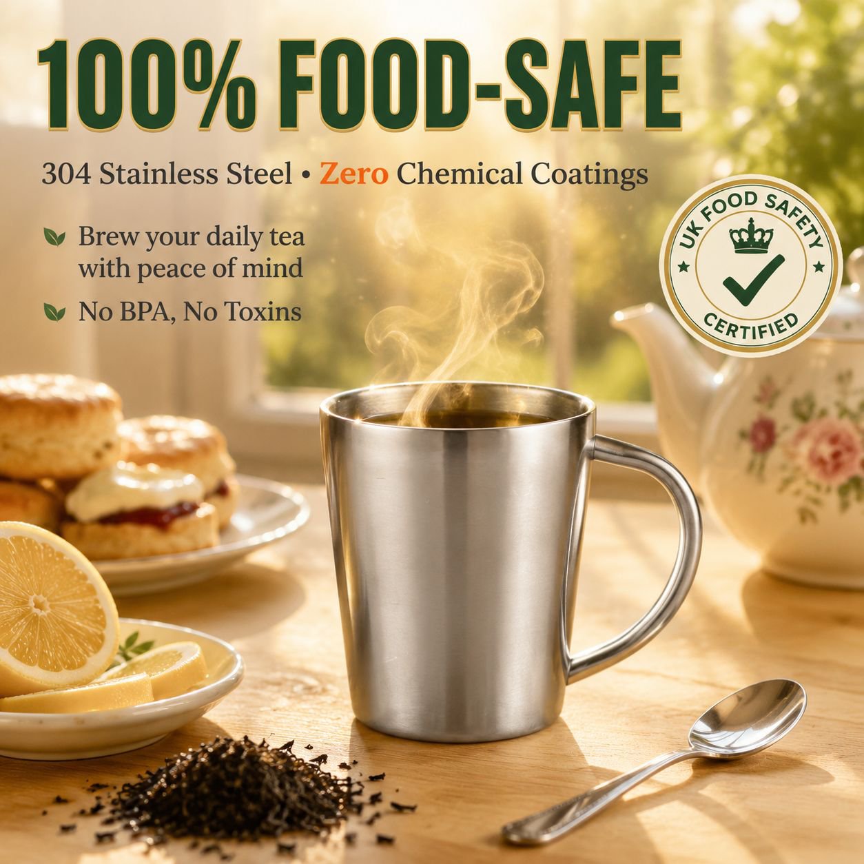 Double Wall Insulated 304 Stainless Steel Cup