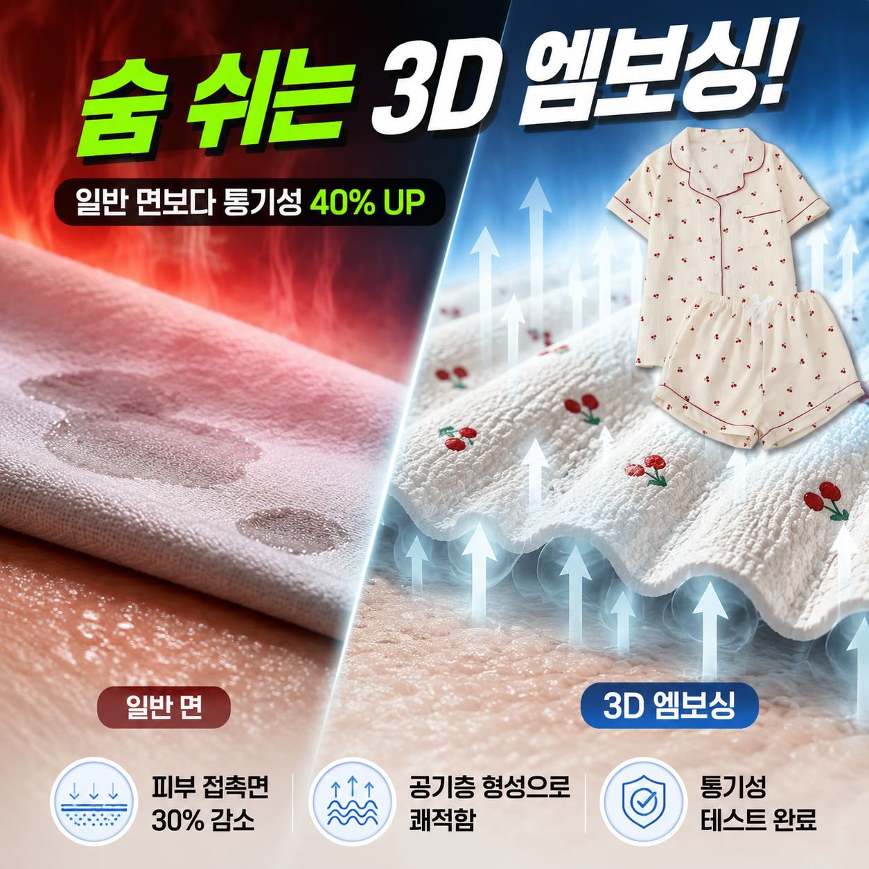 여름 여성 반팔 반바지 잠옷 세트
