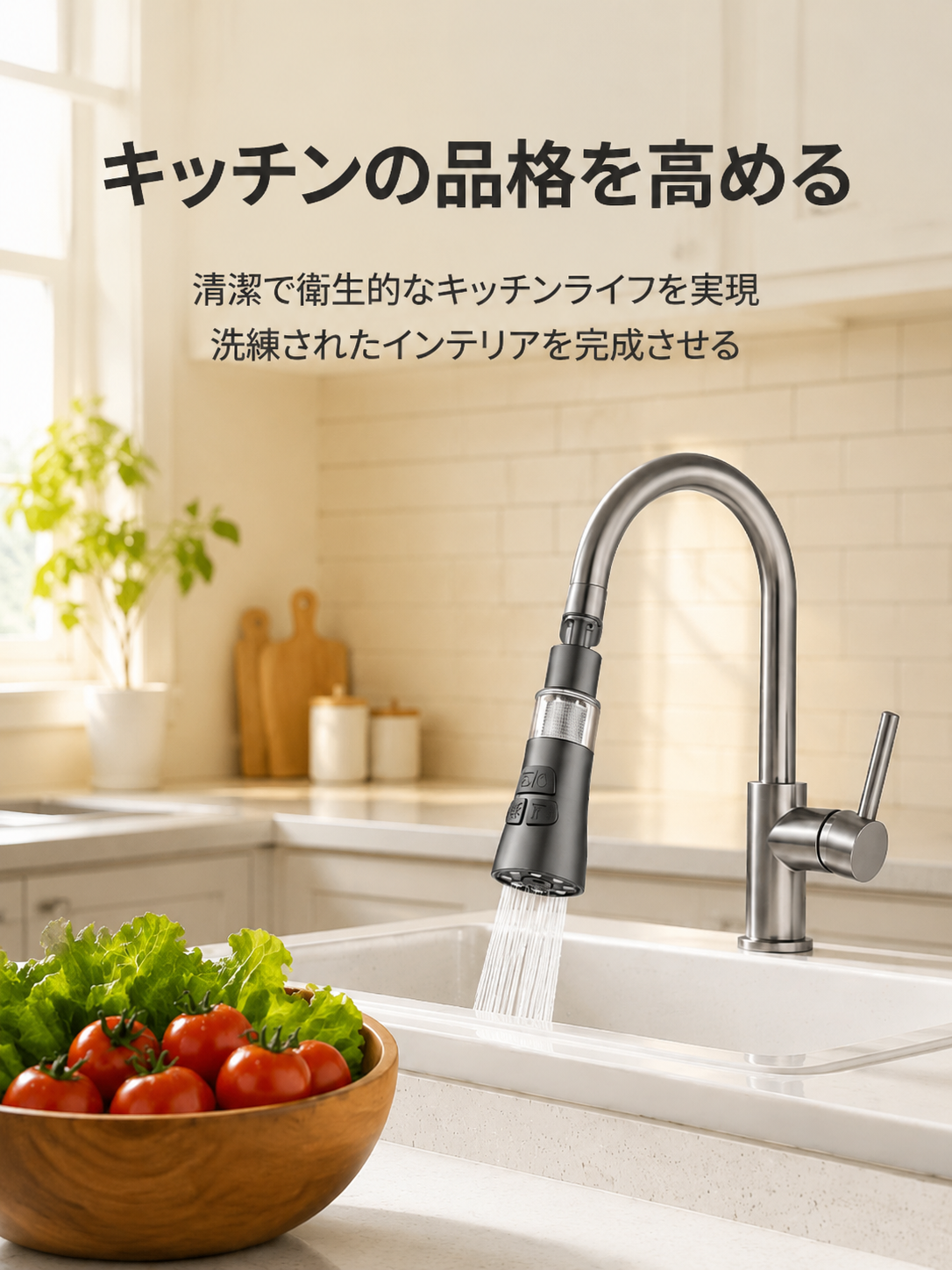 高効率なフィルタリング機能付き蛇口エクステンダーの詳細