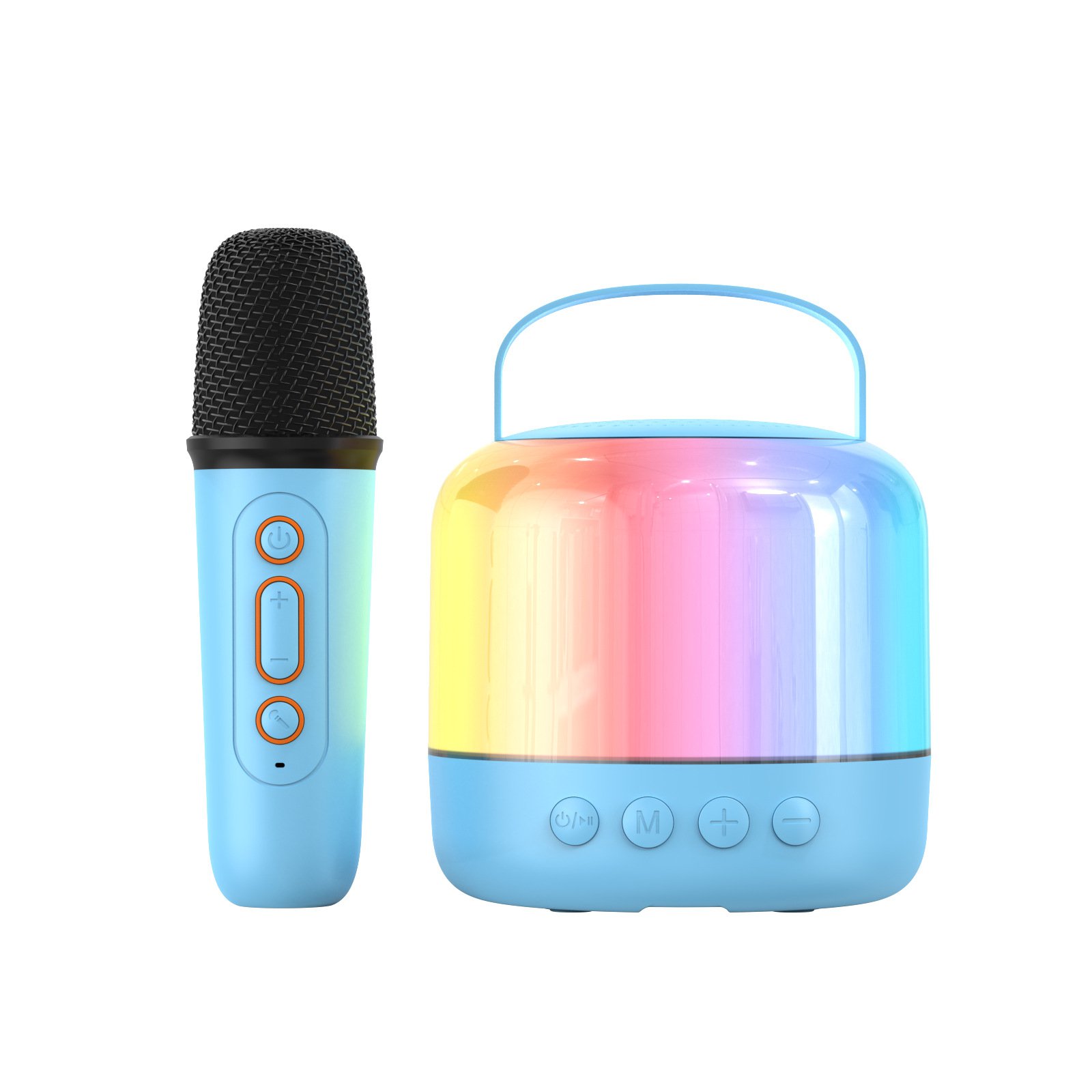 Altavoz portátil con micrófono integrado para karaoke infantil y al aire libre