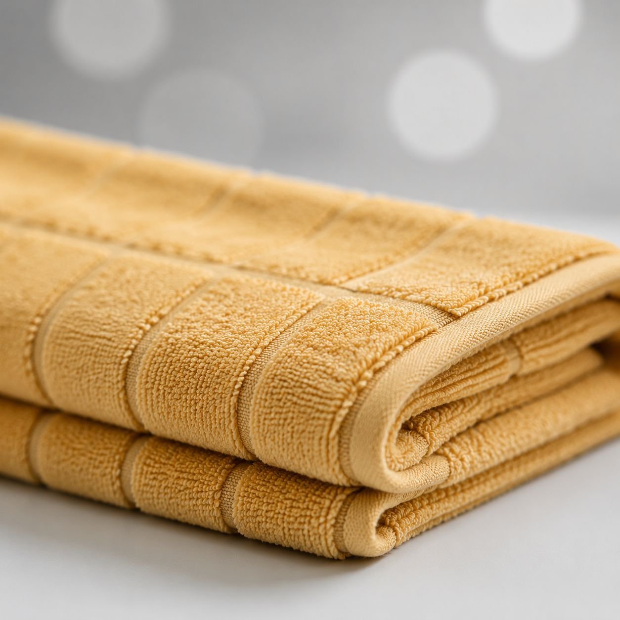 High quality long fiber cotton towel folded