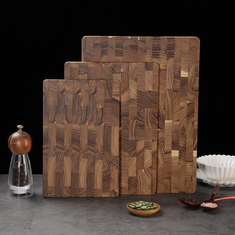 Teak Massivholz Schneidebrett, aufrecht, für die Küche und den Haushalt