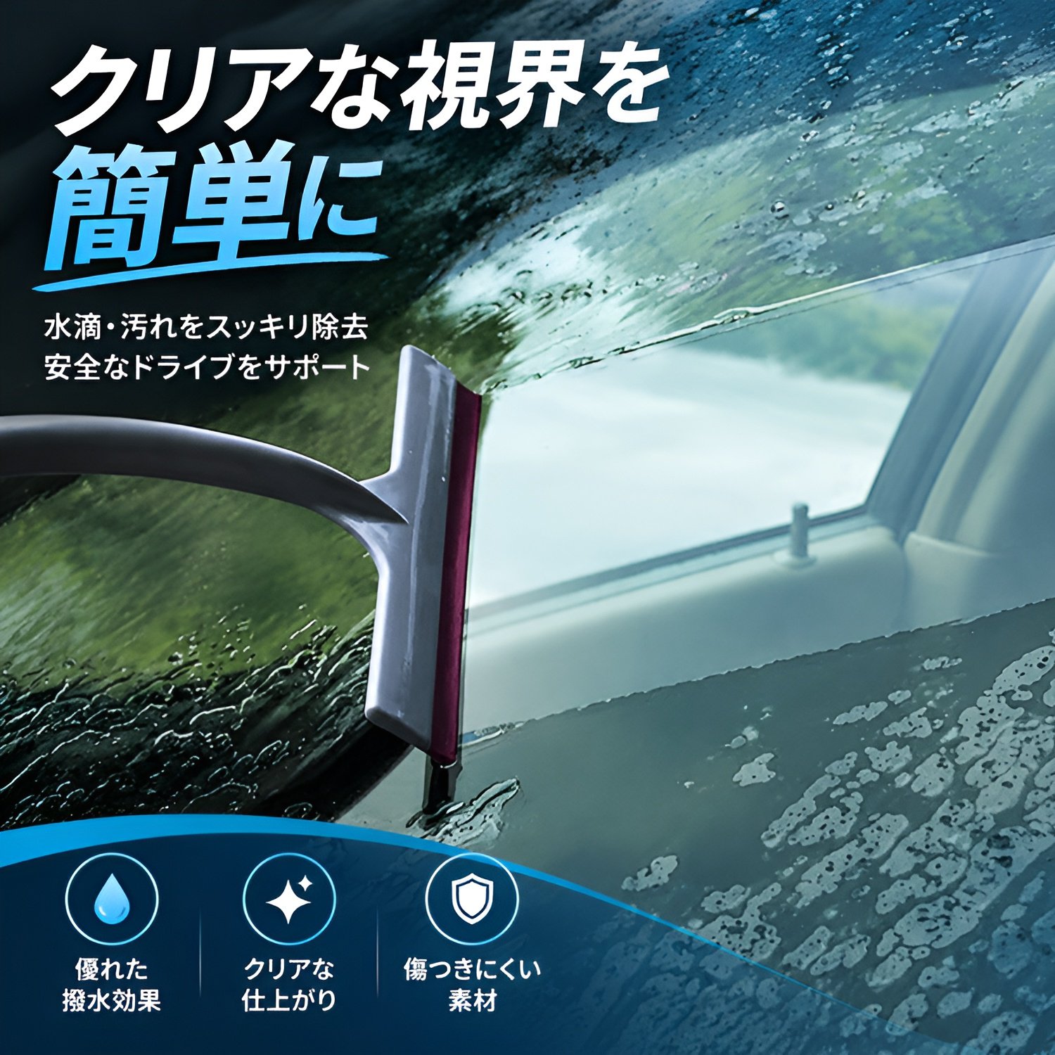 車の洗浄用ワイパー、フロントガラスウォッシャー液用ワイパー、T字型シリコンワイパー、洗車用ワイパー、ウィンドウフィルム施工ツール、スノースクレーパー