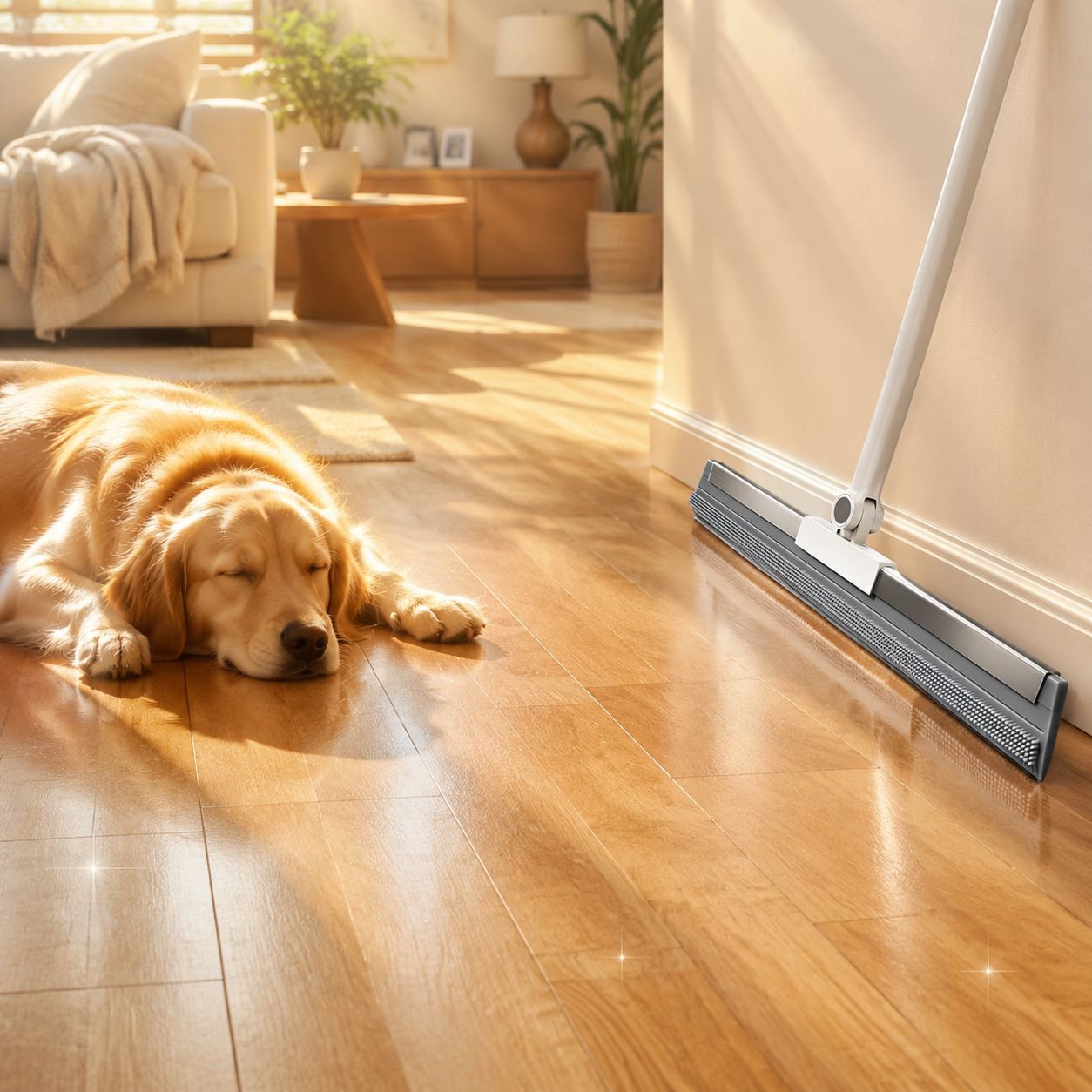 Magic Broom and Mop compact storage solution