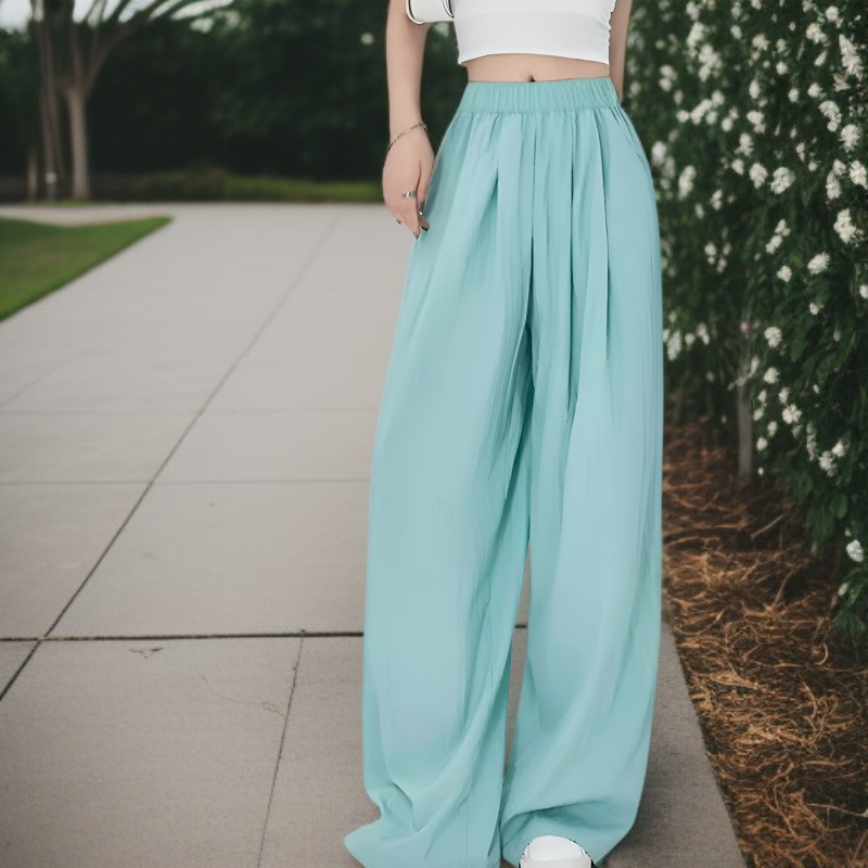 夏パンツ 2025 山本パンツ ハイウエスト ルーズパンツ ドレープ 日本製 ワイドレッグパンツ スリム 大きいサイズ モップパンツ レイジー カジュアル ワイドレッグパンツ
