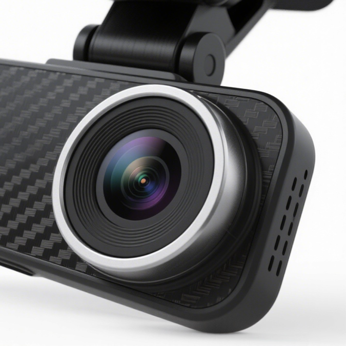 Detailní pohled na HD kameru do auta