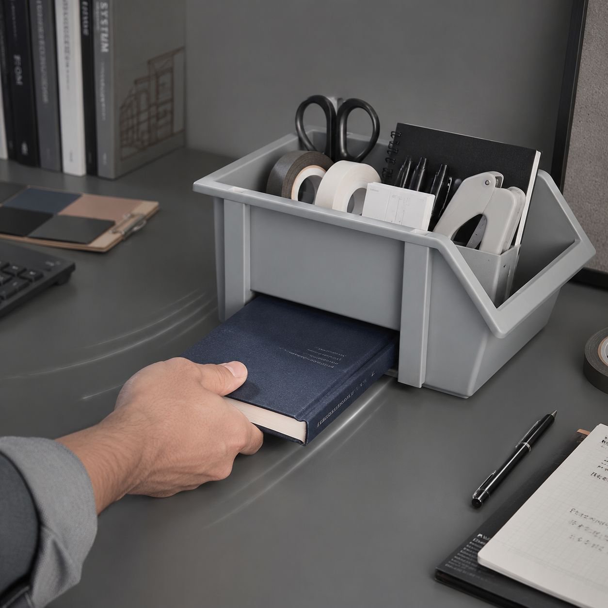 Multi-functional Stackable Storage Basket Desktop Organizer