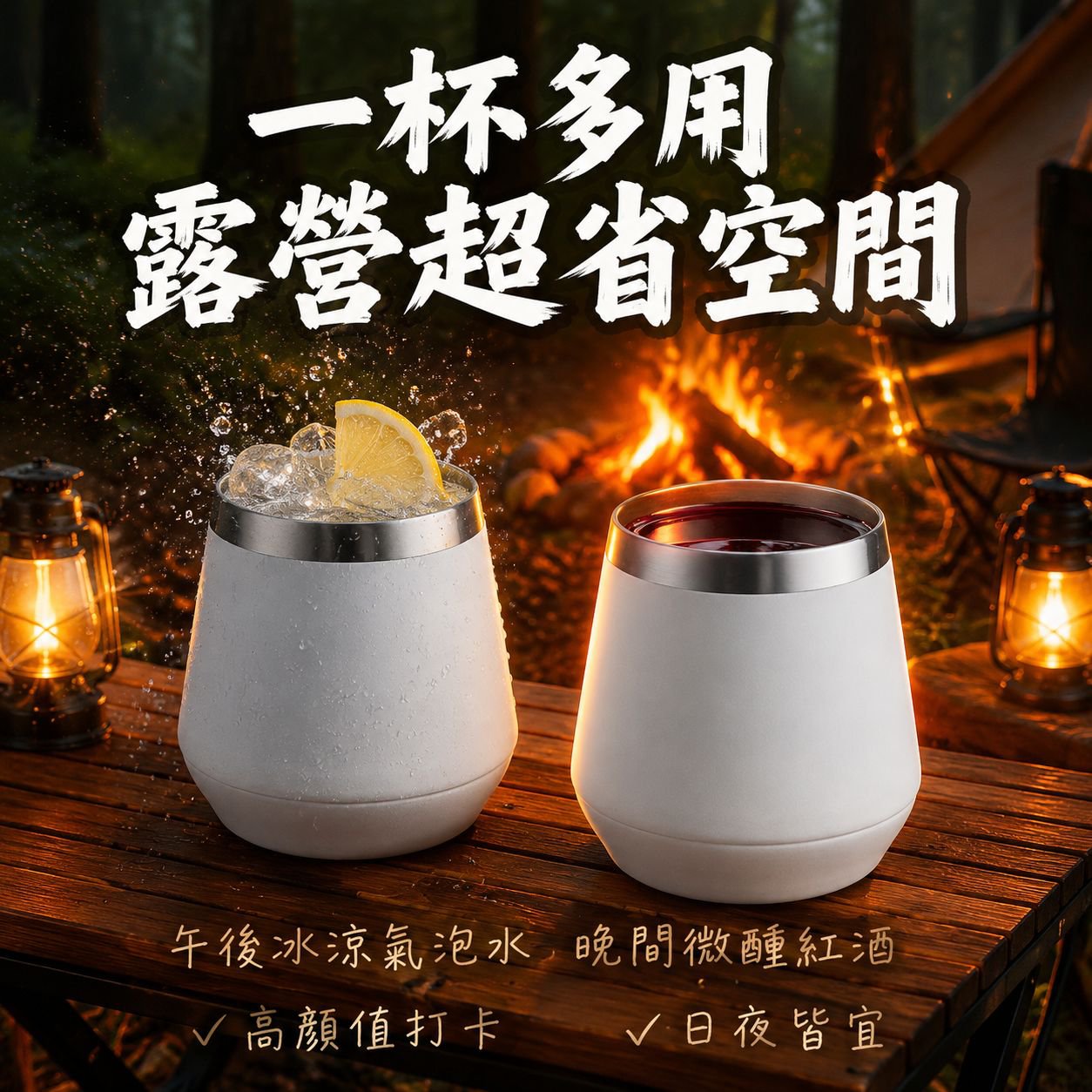 多功能304不鏽鋼家用紅酒水杯蛋殼形保溫咖啡杯
