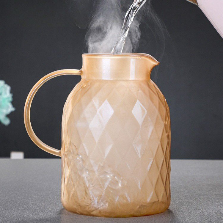 Large capacity glass water bottle