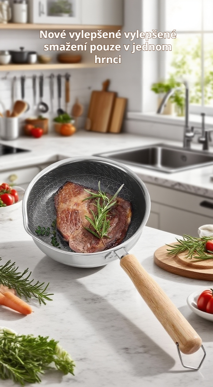 Ukázka smažení na nepřilnavé pánvi Splash