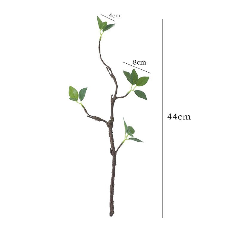 กิ่งไม้ฟองน้ำประดิษฐ์กับยอดอ่อน สำหรับตกแต่งบ้าน จัดดอกไม้