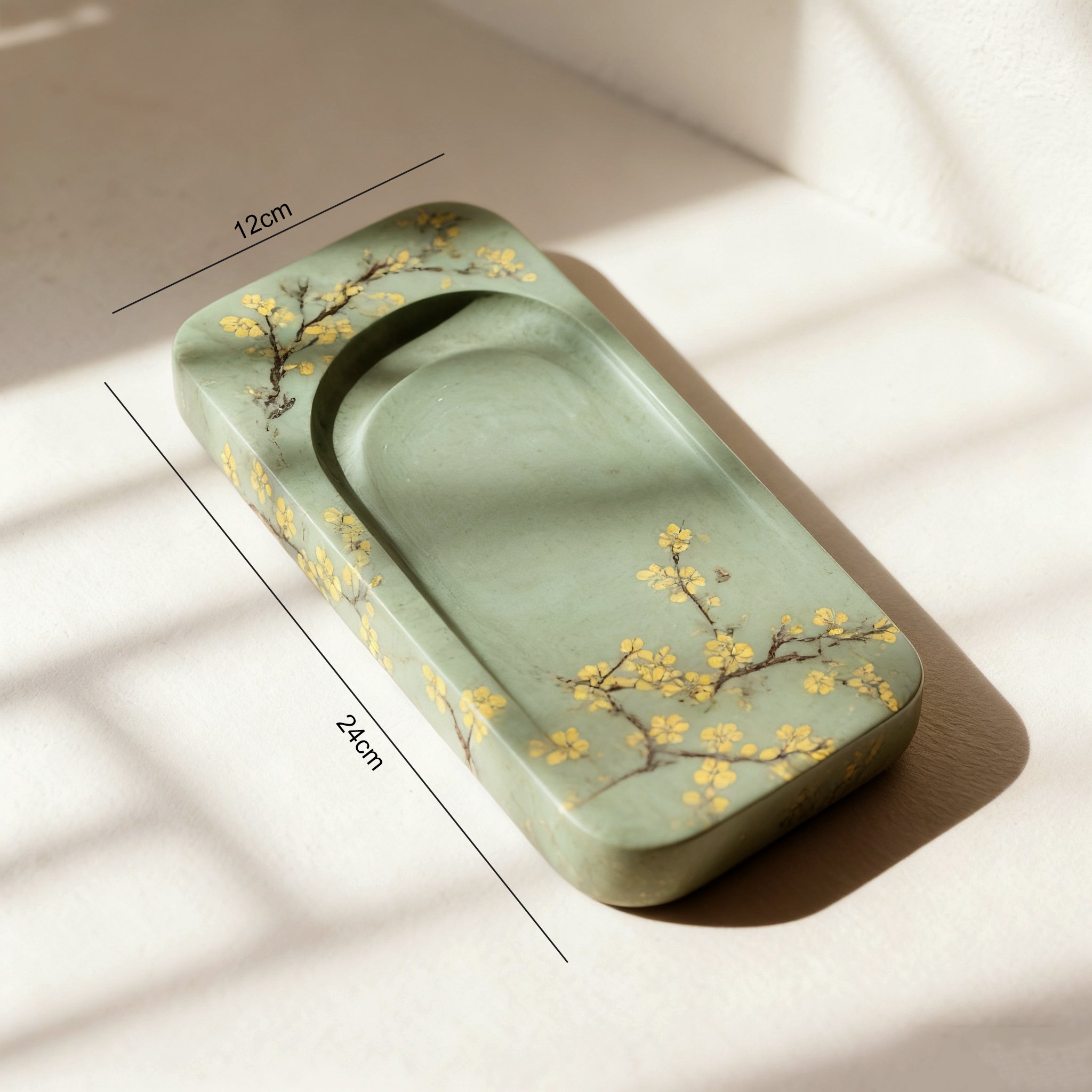 書道用筆と墨が揃った硯台セット