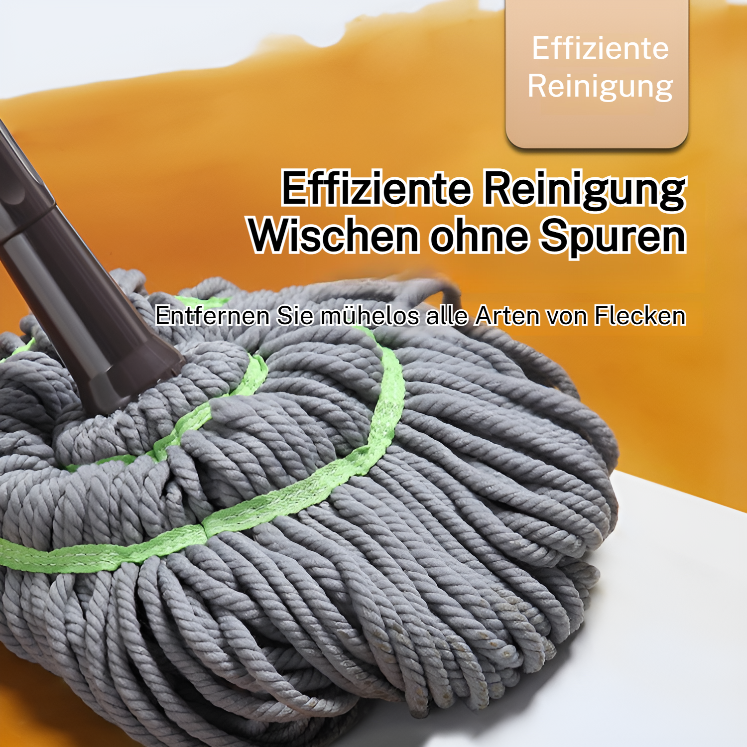 Mikrofaser-Schleudermopp mit Ersatzkopf