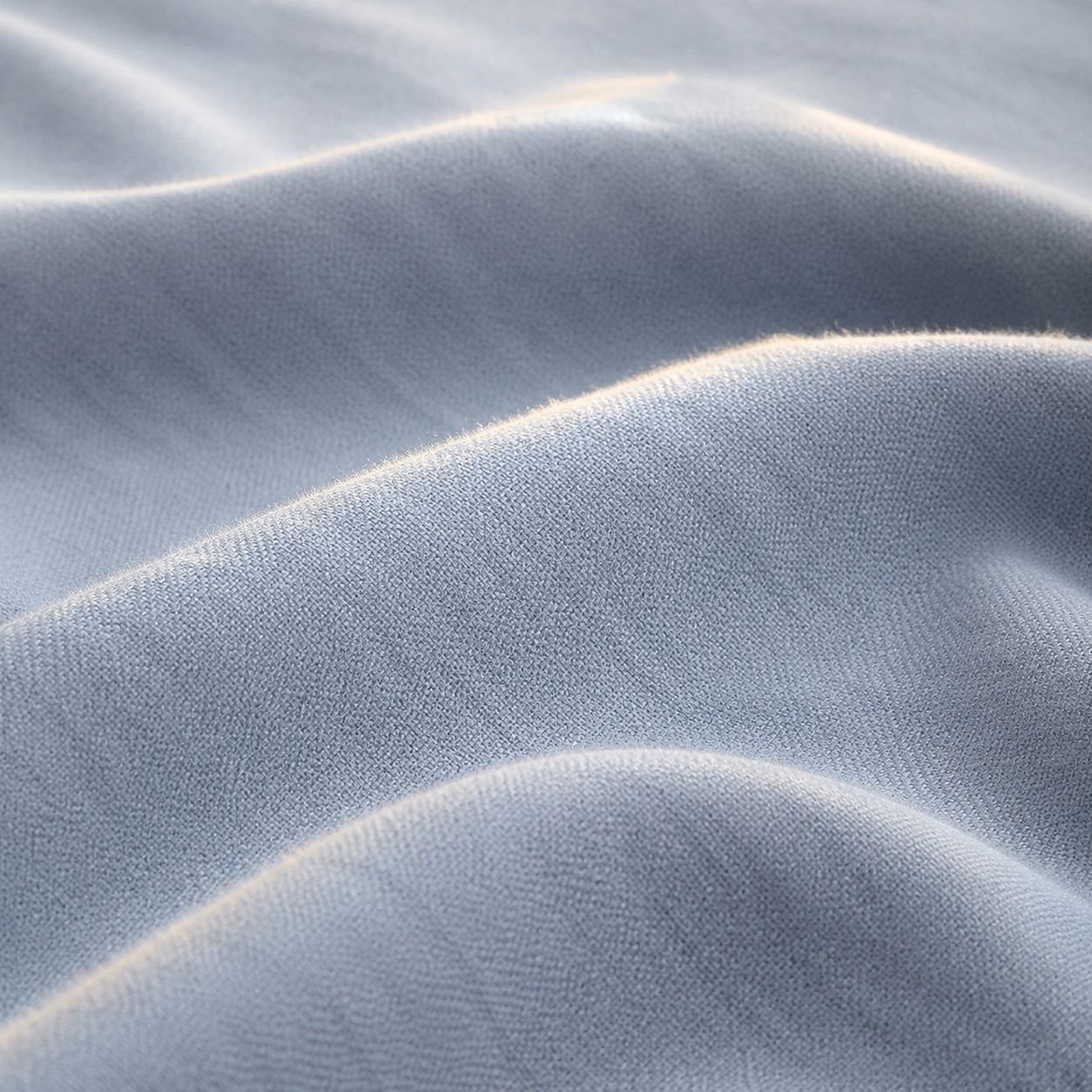 Close-up of comfortable printed cotton sheet fabric