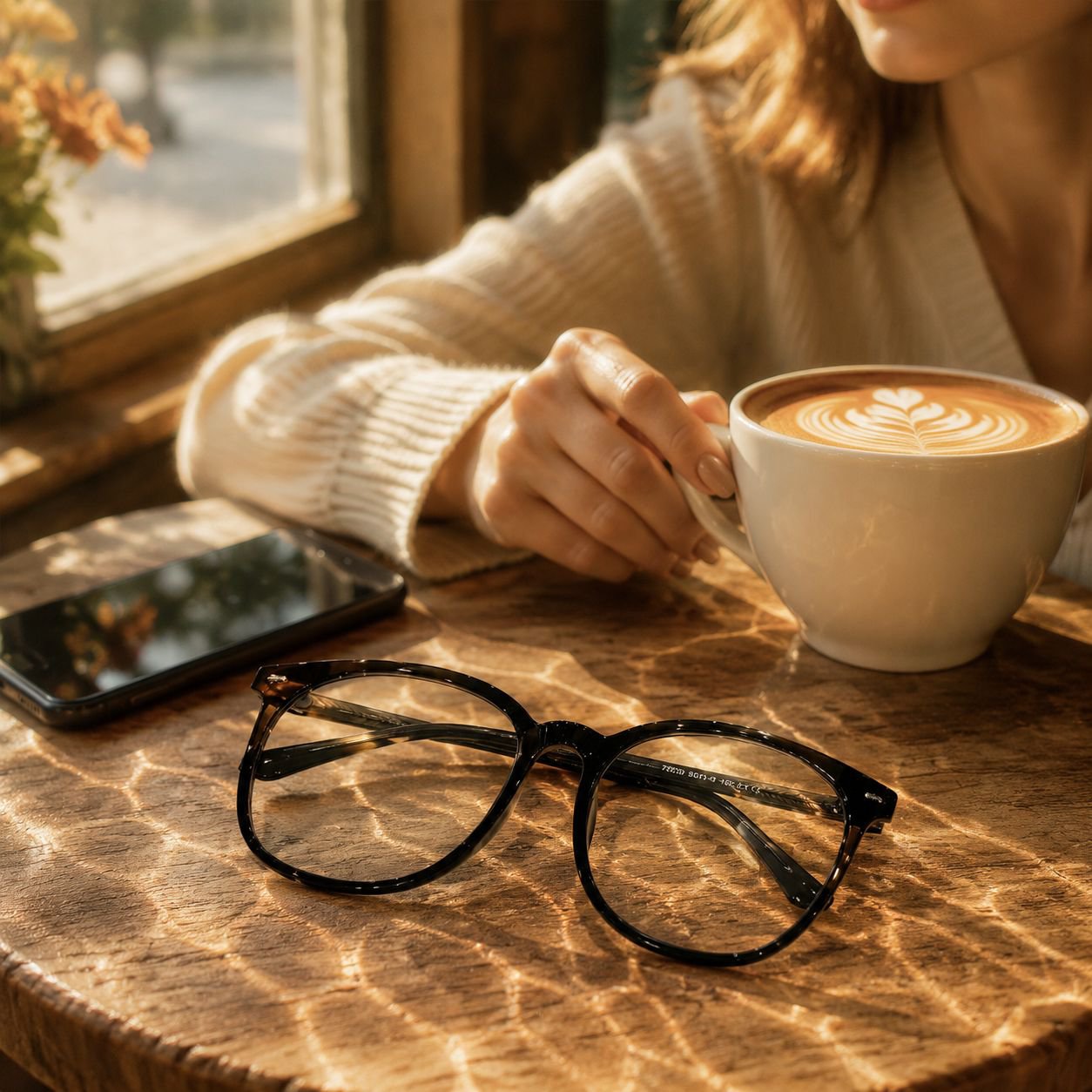 Großes Gesicht, schwarze Anti-Blaulicht-Brille, TR-Material, Retro-Rahmen