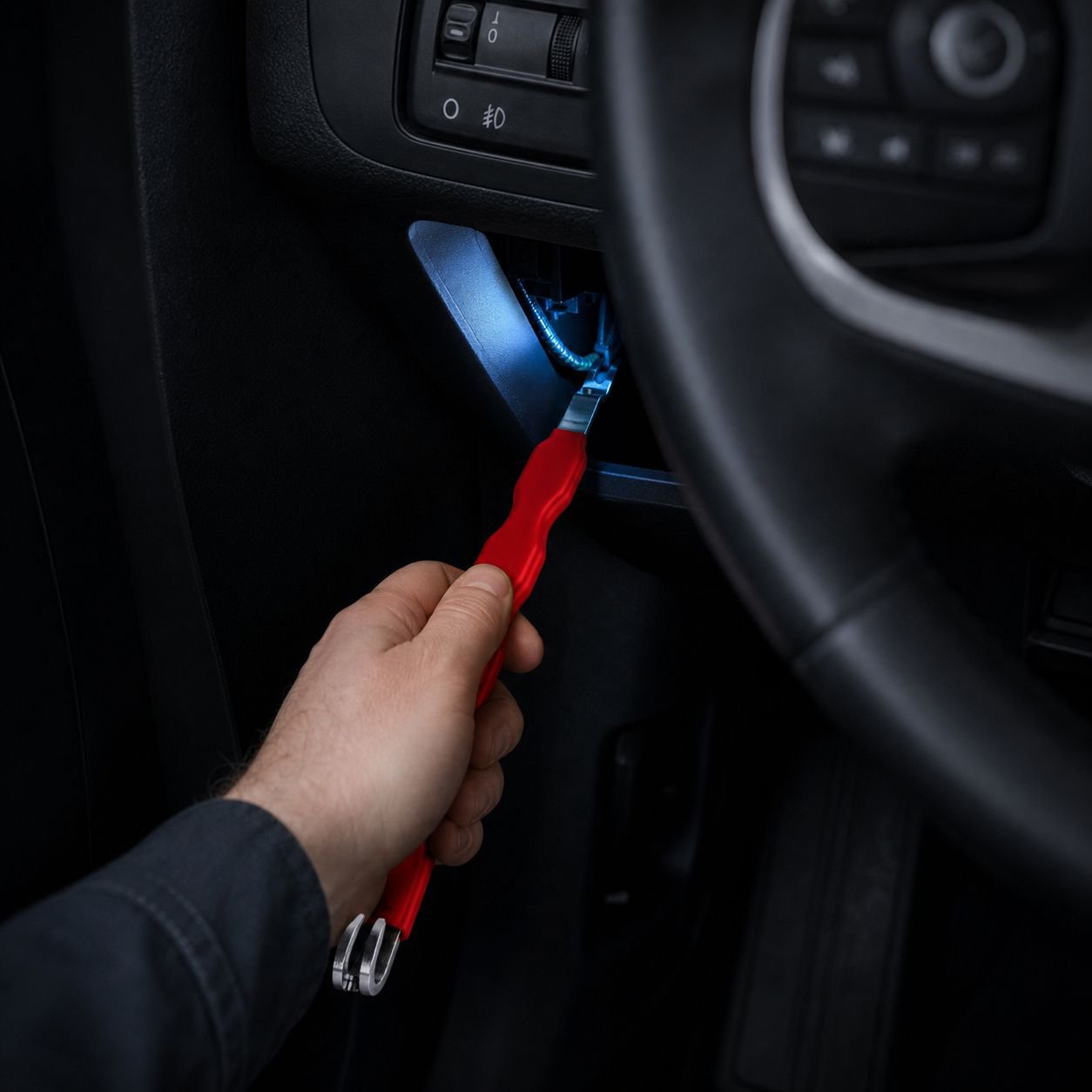 Universal automotive tool kit for wiring and repairs